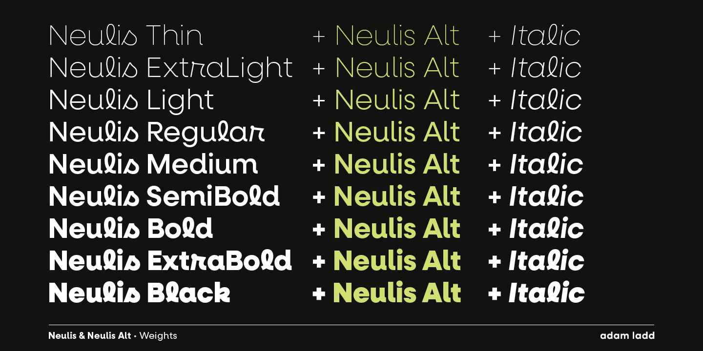 Пример шрифта Neulis Alt #6